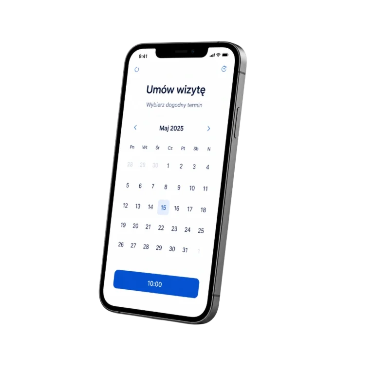 smartfon z kalendarzem na ekranie